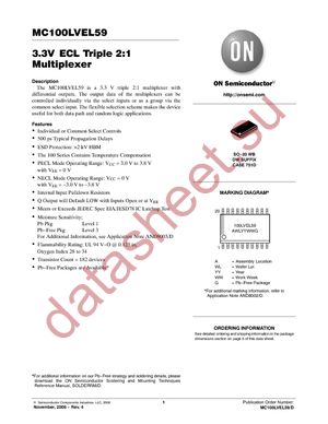 MC100LVEL59DW datasheet  